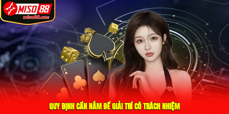 Quy định cần nắm để giải trí có trách nhiệm